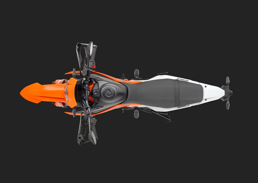 KTM 390 Enduro R 2026 de haut